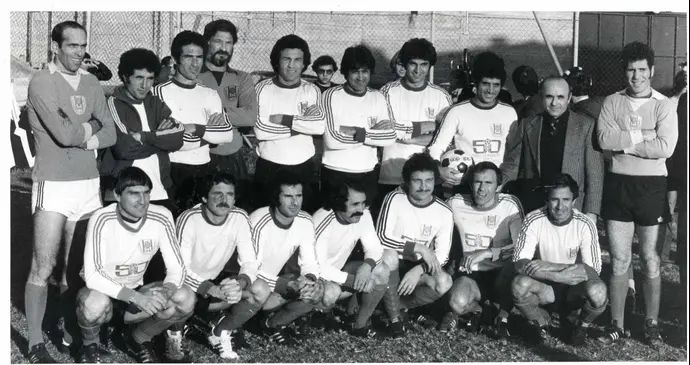 יחיאל המאירי, ראשון מימין, בסגל מקסיקו 1970