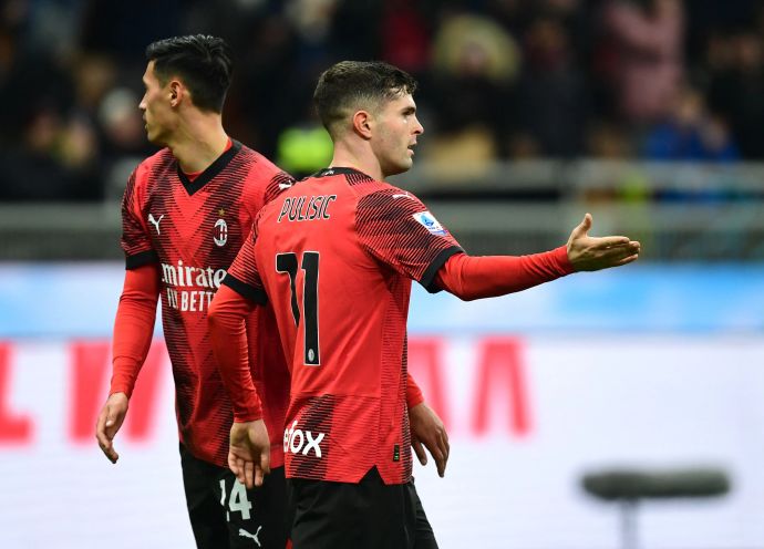 כריסטיאן פוליסיץ' שחקן מילאן חוגג שער