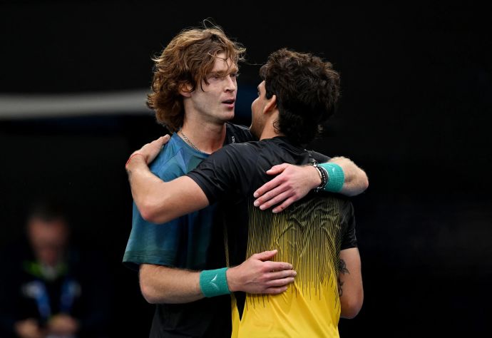 אנדריי רובלב עם טיאגו סייבות וילד