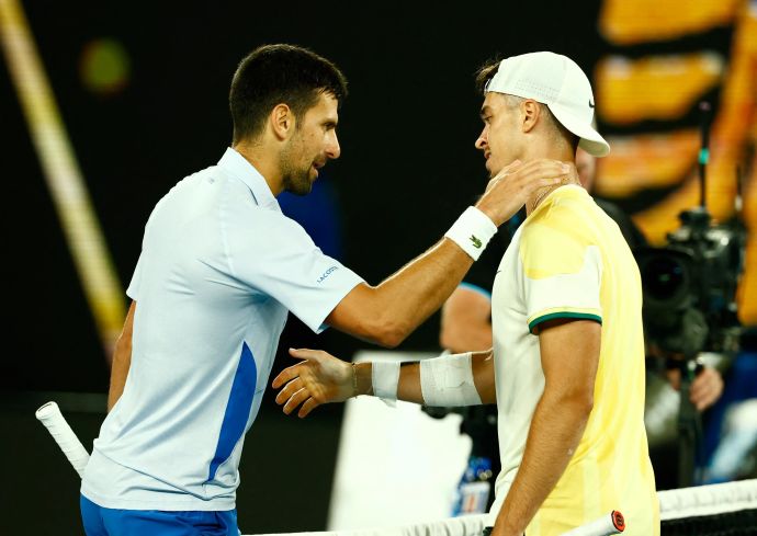 נובאק ג'וקוביץ' עם דינו פרימז'יץ'