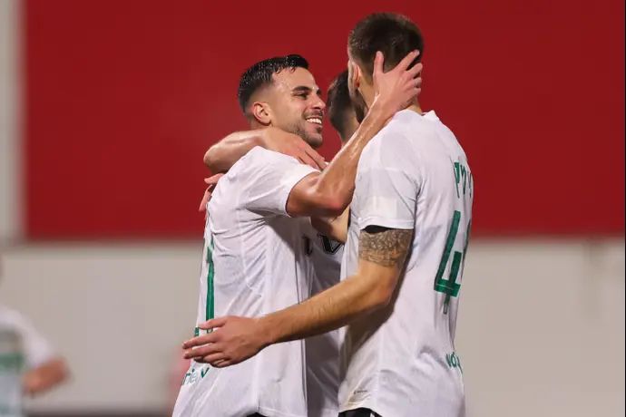 לורנצו שימיץ', דין דוד שחקני מכבי חיפה חוגגים