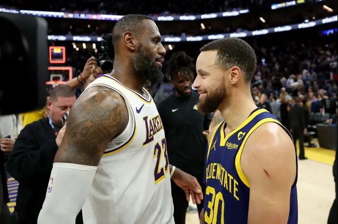 סטפן קרי, גולדן סטייט ווריירס, לצד לברון ג'יימס, לוס אנג'לס לייקרס