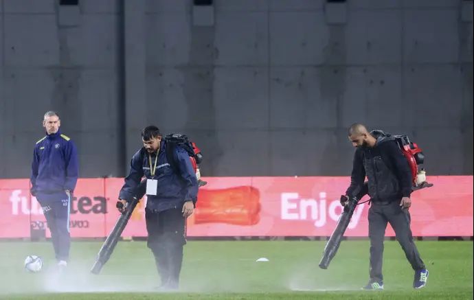 אנשי התחזוקה באצטדיון נתניה