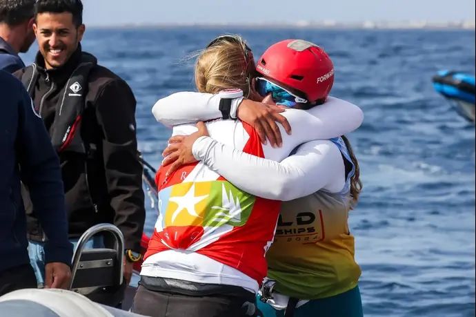 שרון קנטור גולשת רוח ישראלית, אלופת העולם 2024, עם קטי ספיצ'קוב