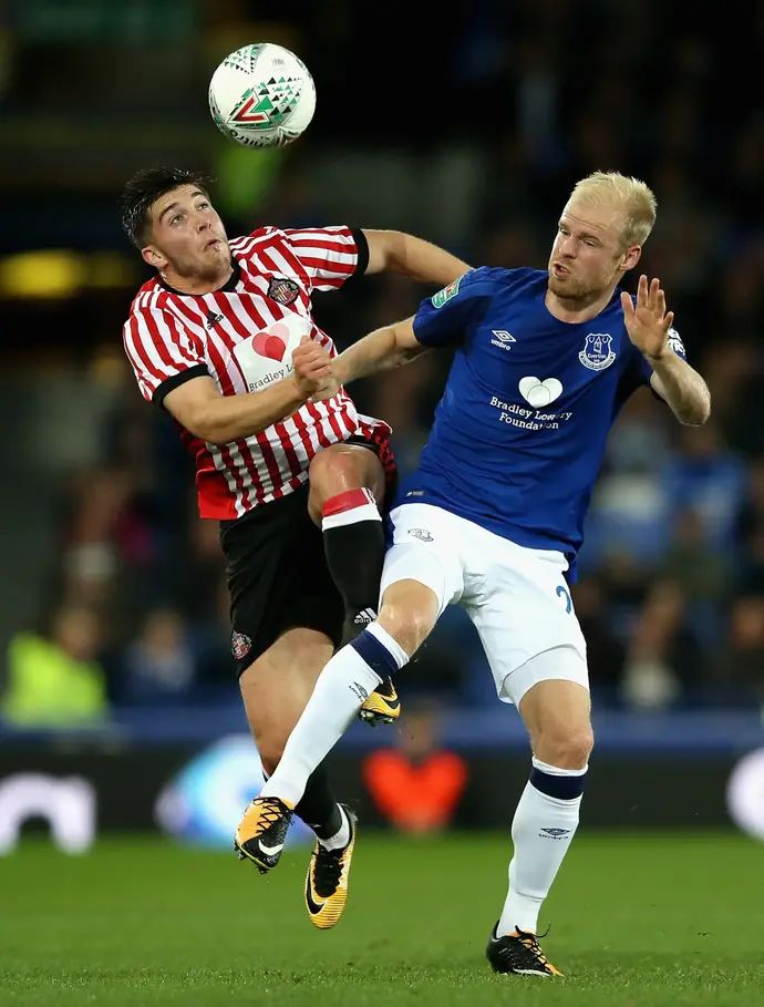 דייבי קלאסן שחקן אברטון מול לינדזן גוץ' שחקן סנדרלנד