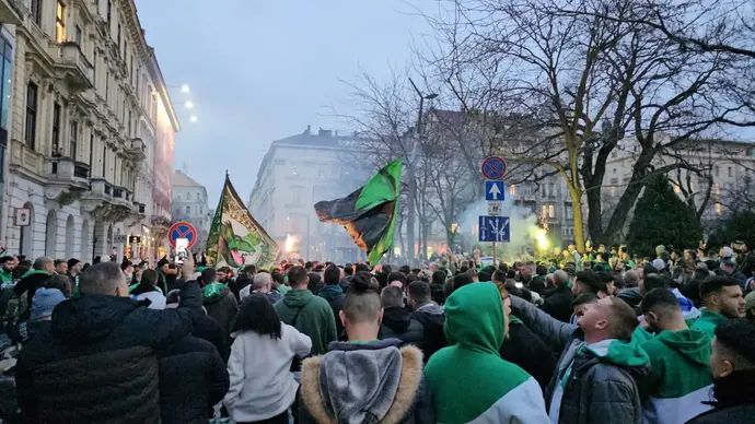 אוהדי מכבי חיפה בבודפשט