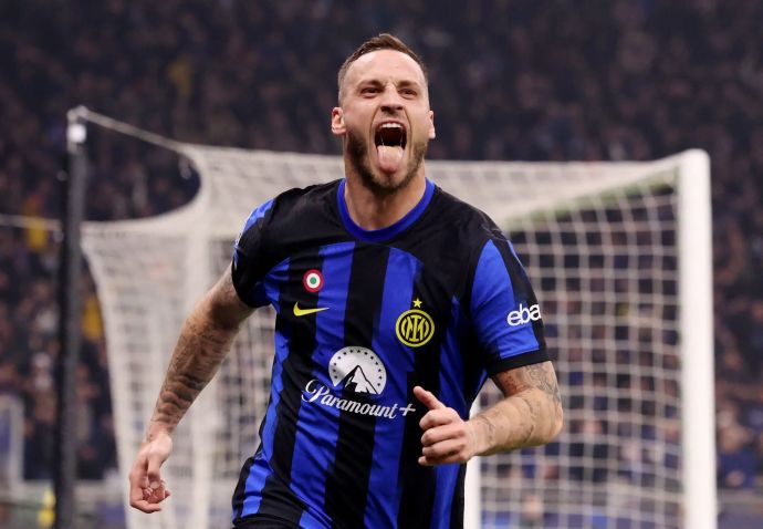 מרקו ארנאוטוביץ', שחקן אינטר חוגג