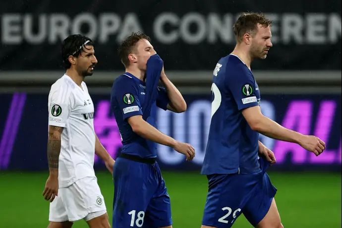 שחקני גנט מאוכזבים