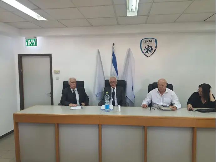 נשיא בית הדין העליון החדש, עו"ד עדי זרנקין, לצד הדיינים פרופסור מיגל דויטש, דוד יהב