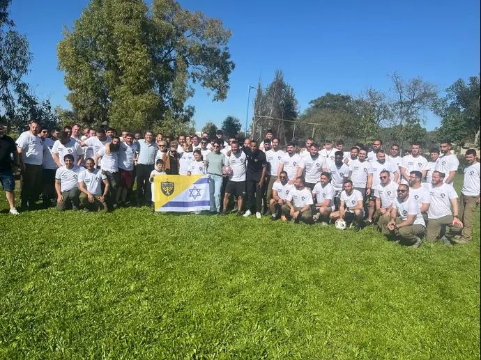 נציגי בית"ר ירושלים באירוע לזכר אביאל רחמים ז"ל