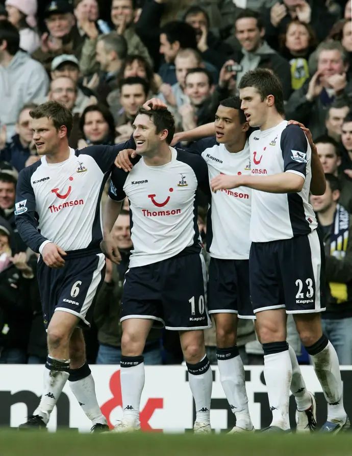 רובי קין ושחקני טוטנהאם ב-2006