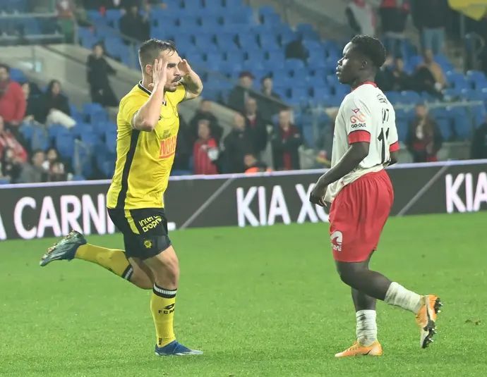 מקסים פלקושצ'נקו מכבי נתניה חוגג