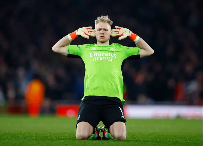 ארון רמסדייל שוער ארסנל חוגג