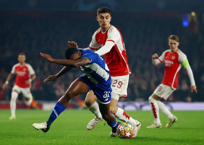 קאי האברץ ארסנל לצד אוטביו פורטו