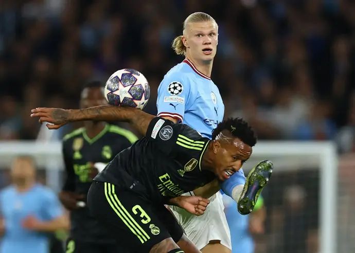 אדר מיליטאו ריאל מדריד מול ארלינג הולאנד מנצ'סטר סיטי