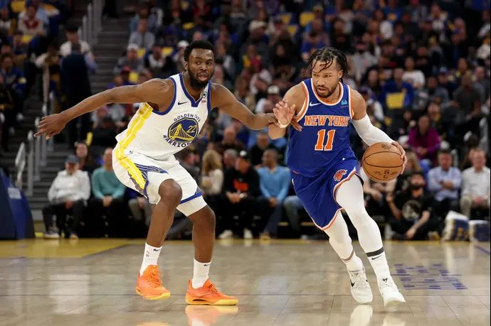 ג'יילן ברונסון מול אנדרו וויגינס, ניו יורק ניקס מול גולדן סטייט