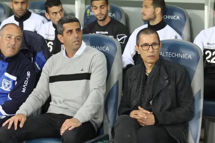 אלי טביב בעלים בית"ר ירושלים עם שרון מימר