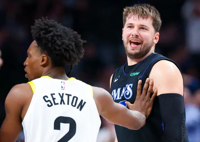 לוקה דונצ'יץ', דאלאס מאבריקס, מול קולין סקסטון, יוטה ג'אז