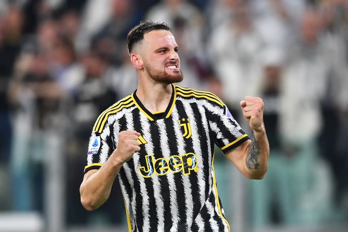 פדריקו גאטי שחקן יובנטוס חוגג שער