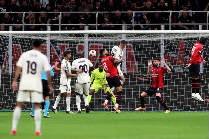 ג'אנלוקה מאנצ'יני רומא כובש נגד מילאן