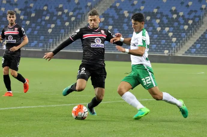 עמית זנטי מכבי חיפה מול מארון גנטוס בני סכנין