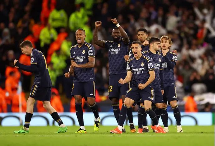 שחקני ריאל מדריד חוגגים