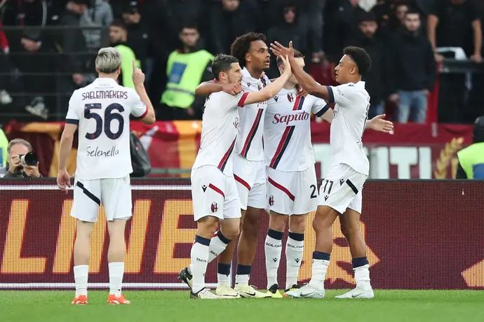 שחקני בולוניה חוגגים