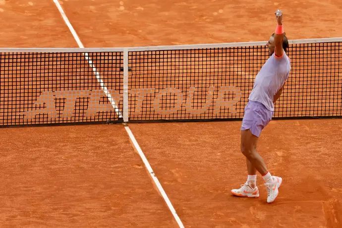 הטניסאי הספרדי רפאל נדאל בטורניר מדריד