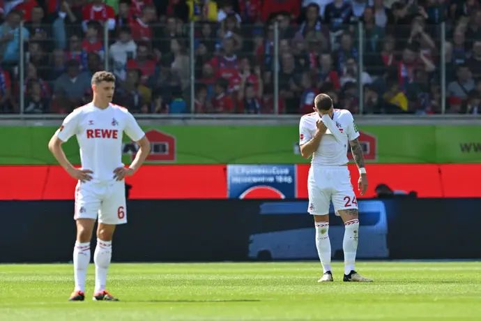 שחקני פ.צ. קלן מאוכזבים