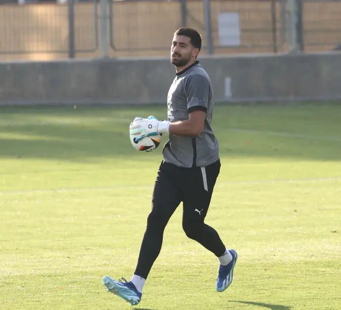 שריף כיוף באימון נבחרת ישראל