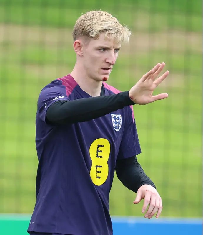 אנתוני גורדון, שחקן נבחרת אנגליה