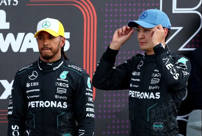 ג'ורג' ראסל, לואיס המילטון נהגי קבוצת מרצדס, פורמולה 1