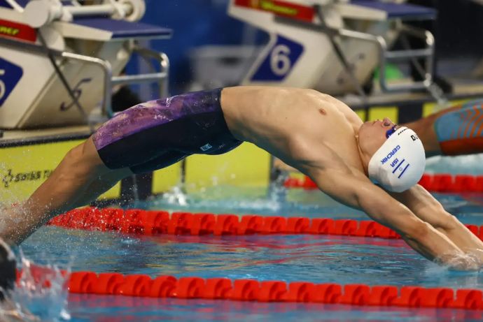 השחיין הישראלי דוד גרצ'יק