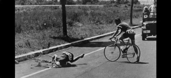 &ndash; אנמרק קנוד ג'נסן מתמוטט במהלך הרכיבה באולימפיאדת רומא 1960