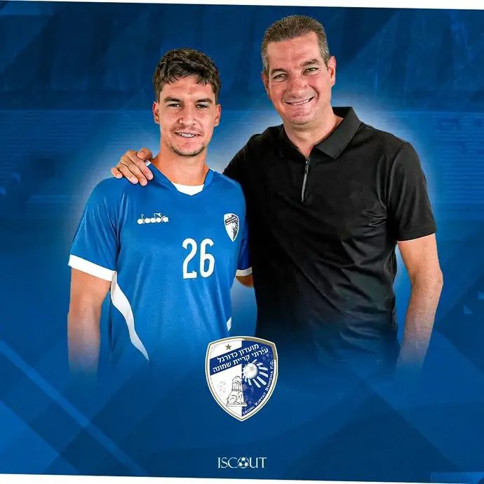 נדב נידם, עירוני קרית שמונה, עם סוכנו עידן בן אבו