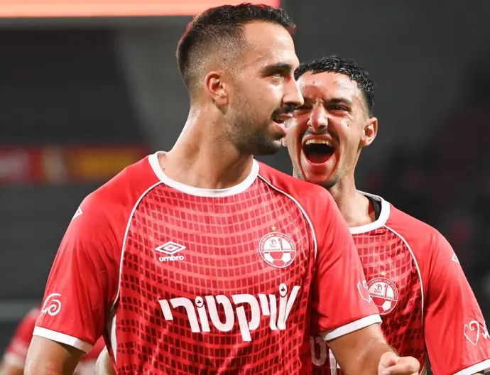 אליאל פרץ לצד גיא מזרחי הפועל באר שבע