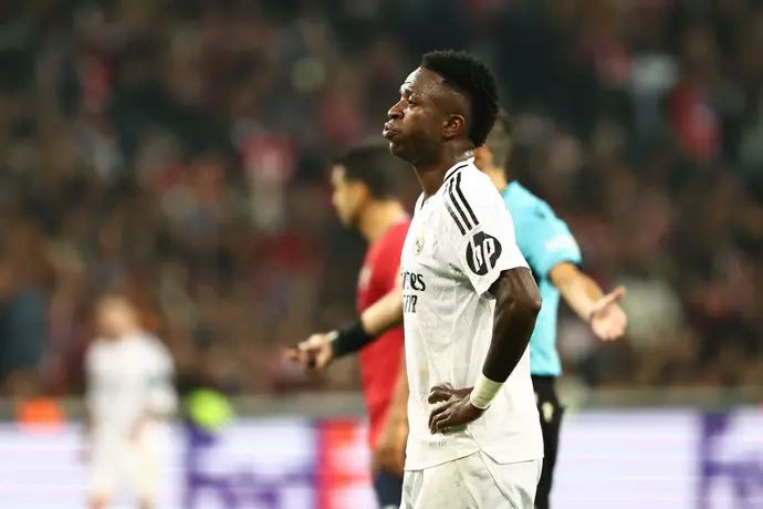 ויניסיוס שחקן ריאל מדריד מאוכזב