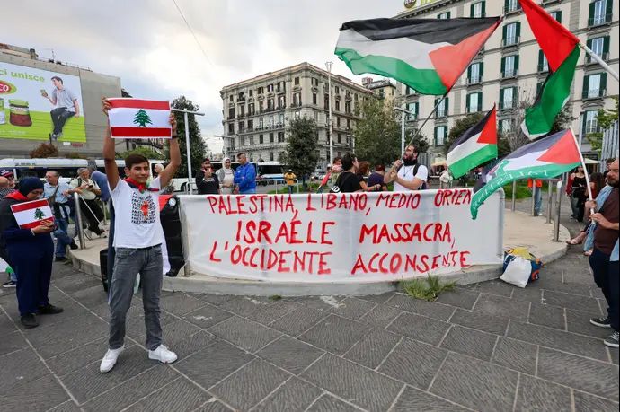 הפגנות פרו פלסטיניות בנאפולי, איטליה