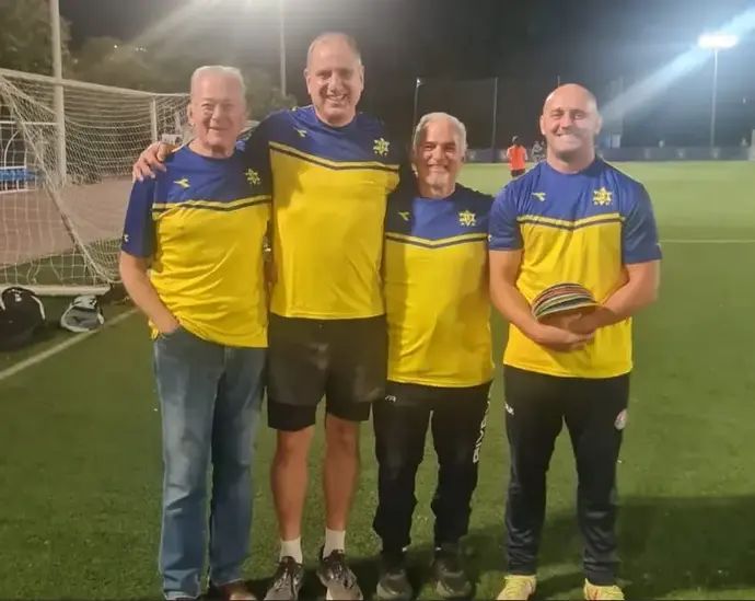 ראגבי - מימין: ויטלי פרימק ג'רמי שאודר, ירון ירחי ואלישע רובין