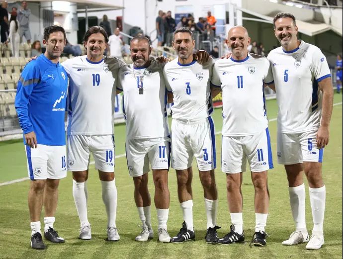 שחקני נבחרת ותיקי ישראל משחק לזכרו של ליאור אסולין