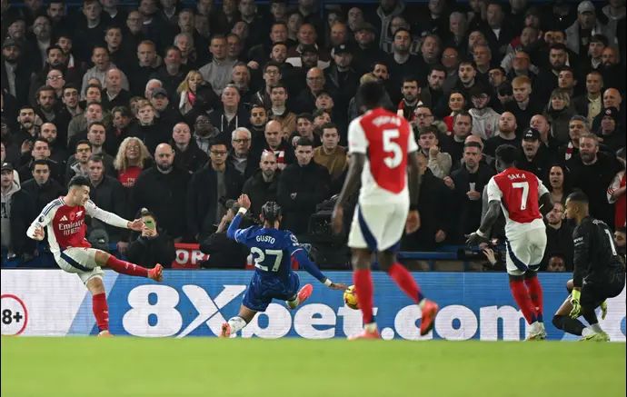 גבריאל מרטינלי ארסנל כובש מול צ'לסי