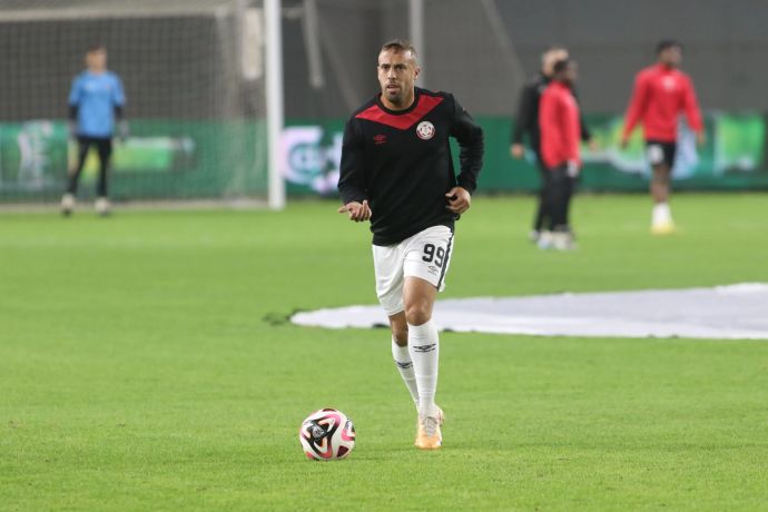 תומר לוי שחקן הפועל חדרה בחימום