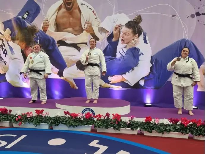 פודיום אליפות ישראל בג'ודו