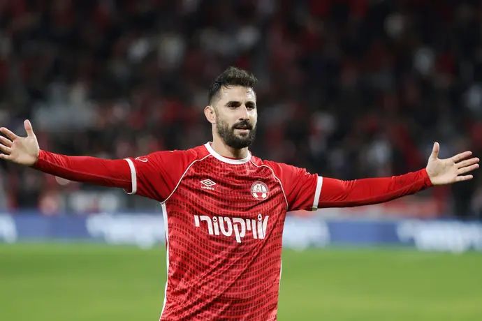 אלון תורג'מן שחקן הפועל באר שבע חוגג שער