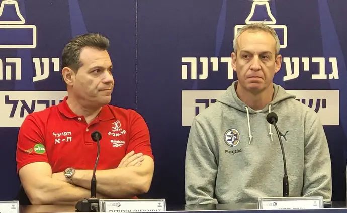 עודד קטש לצד דימיטריס איטודיס, מכבי והפועל תל אביב במסעת לקראת חצי גמר גביע המדינה
