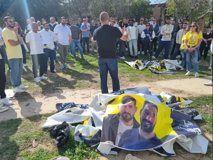 סיור מכבי תל אביב בקיבוץ כפר עזה