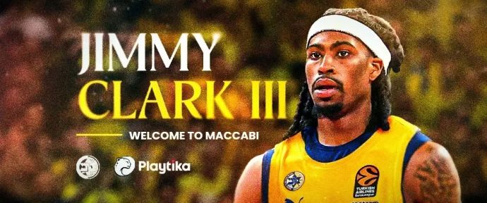 ג'ימי קלארק עובר למדי מכבי תל אביב