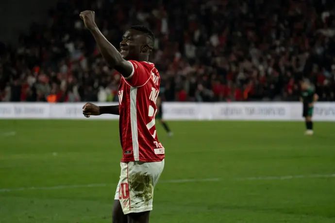 קינגס קאנגווה שחקן הפועל באר שבע חוגג ניצחון