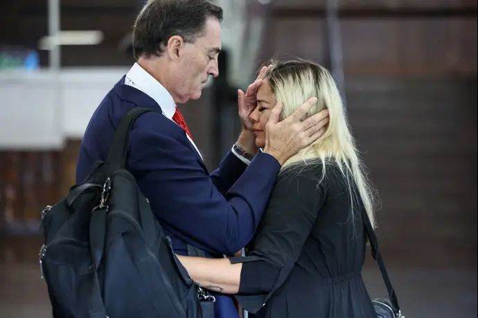 ורוניקה אוחדה בת הזוג לשעבר של דייגו ארמנדו מראדונה לפני פתיחת המשפט בפרשת מותו