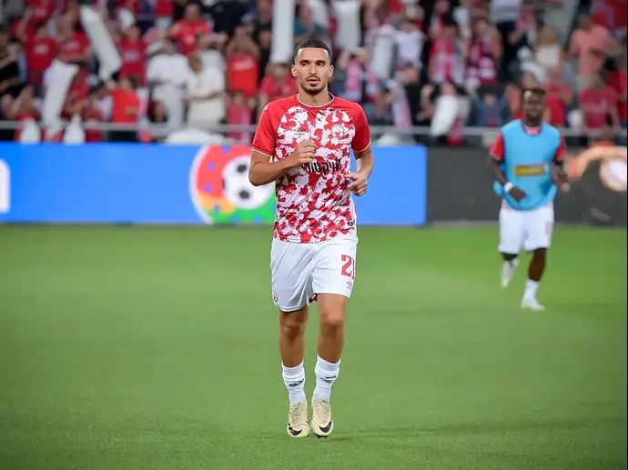 אימרן אולד עומאר שחקן הפועל באר שבע בחימום, גמר גביע המדינה 2024